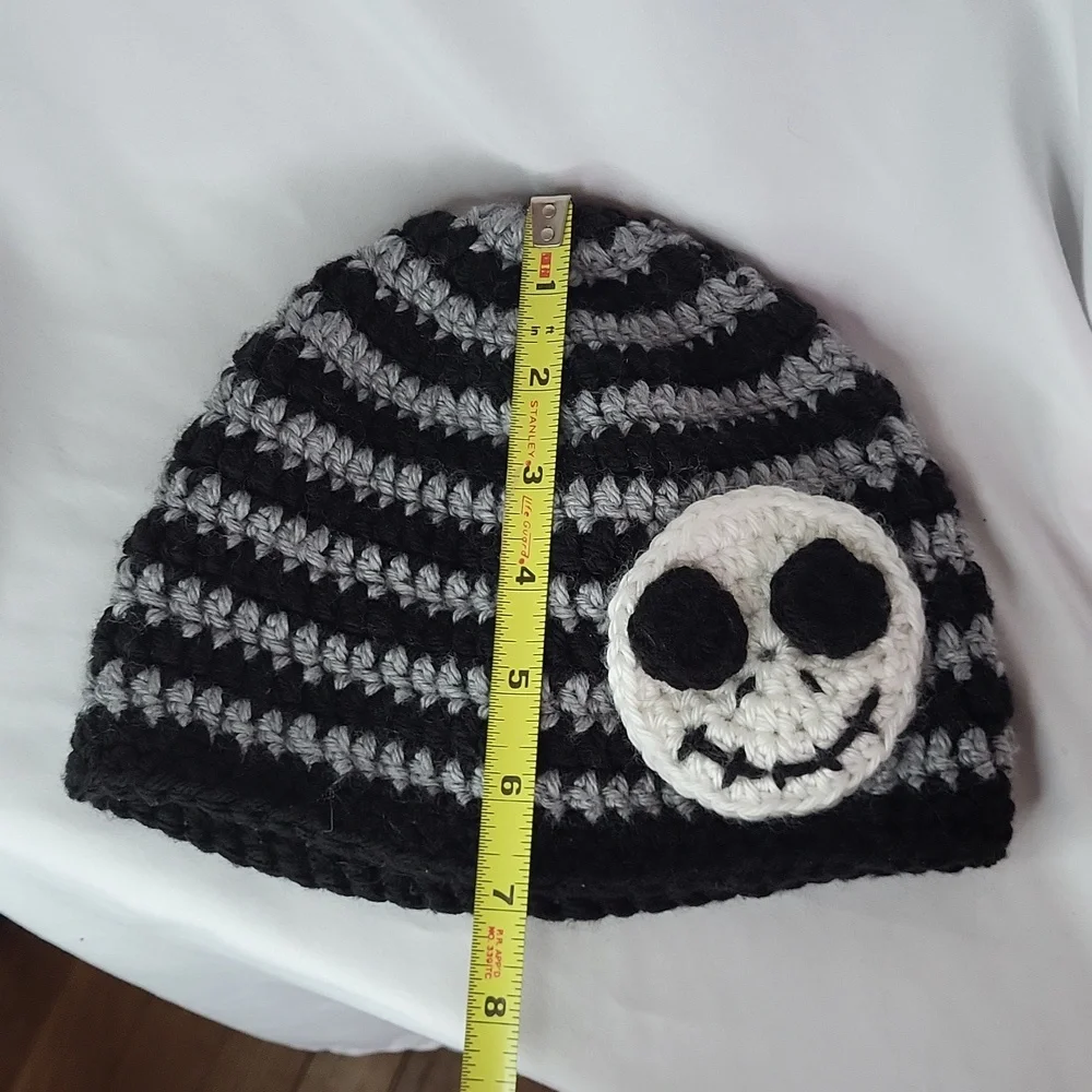 Disney Nightmare before Xmas Jack Skellington hat beanie knit Handmade